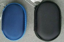 Earbuds Case Blue or Black Travel Size 4x2.5 Max Protection Zipper Memory Cards
