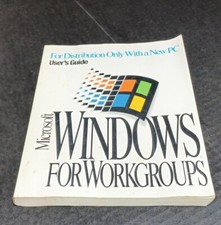 Microsoft Windows for WorkGroups Users Guide BOOK ONLY