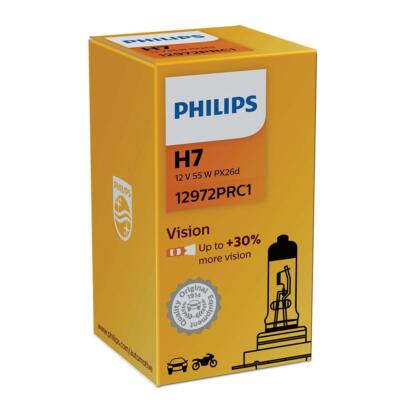 Philips 12V 55W Vision H7 Scheinwerferlampe PX26d 12972PRC1(Single)