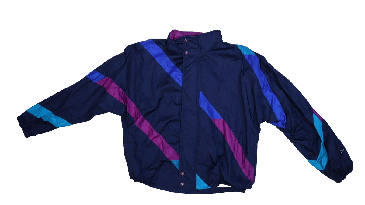 VIntage Christian Dior 2 Piece Color Block Lined Windbreaker Track