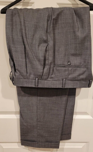 Chaps Ralph Lauren Gray Sport Coat Pants Wool Suit 48L Pants 40/32 - Picture 2 of 3