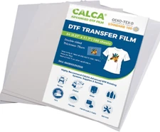 100 Sheets DTF Transfer Film A4, PET Pretreat Sheets DTF Heat Transfer Paper for