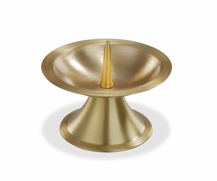 Kerzenständer für Kerze Ø5-6cm Gold Taufkerze Kommunionkerze Hochzeitskerze