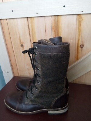 KODIAK LEATHER HIKING BOOTS, WATERPROOF Brown Womens SIZE 9