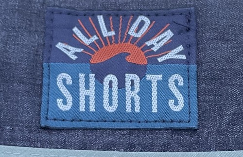 FAHERTY All Day Shorts Hybrid Chino Golf Beach Flat Front Men Blue SIZE 31 - Picture 2 of 5