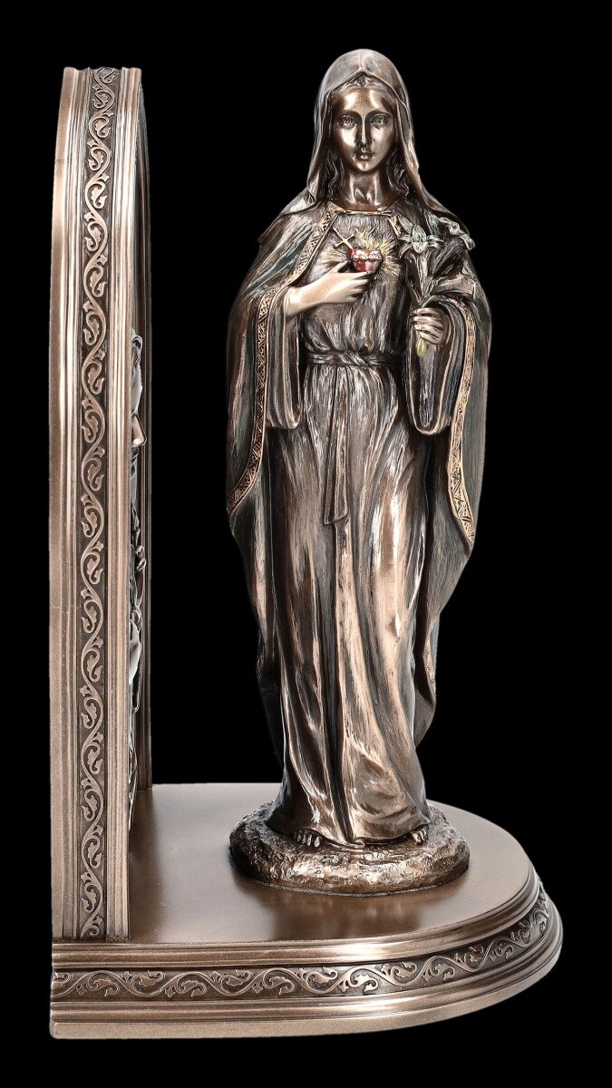 Bookend Maria Figurine, Immaculate Heart Mariä ,Christian Decor, 22cm