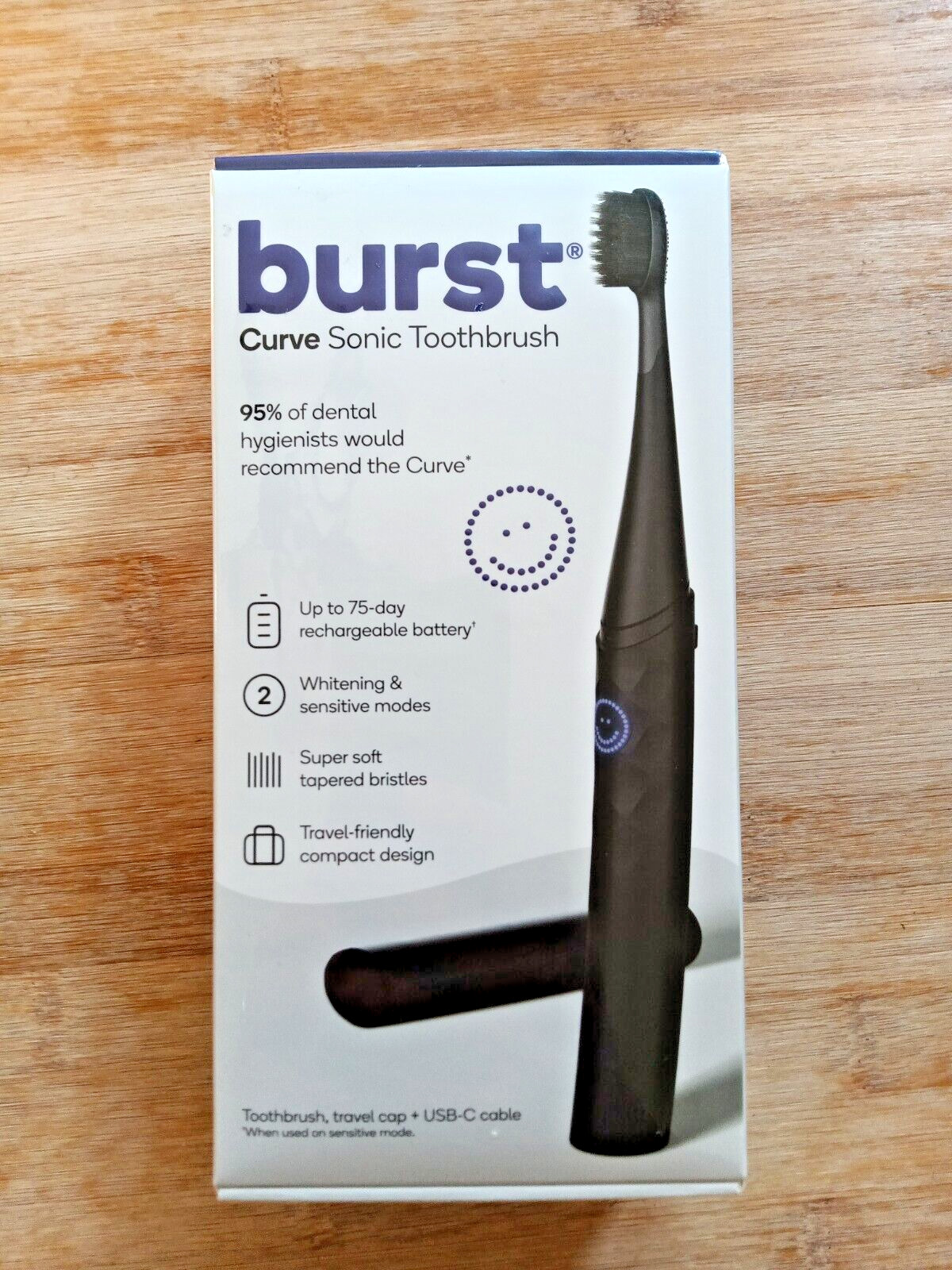 Burst Curve Sonic Toothbrush NEW Sensitive Whitening modes T