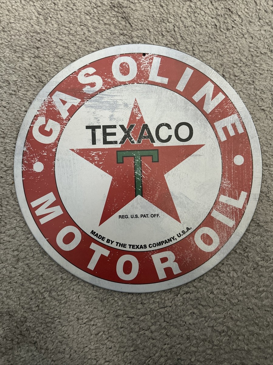 Texaco Sign Posts Texaco Sign Round