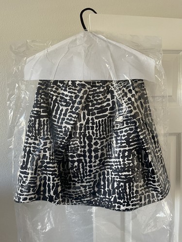 Marc by Marc Jacobs Women's Size 6 Black White Printed Front Bow Full Mini Skirt - Picture 8 of 11