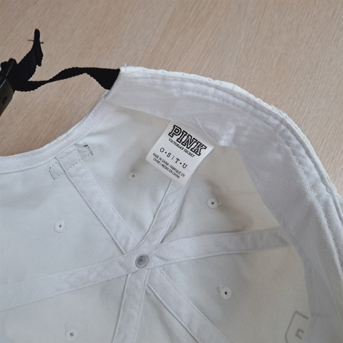 PINK VICTORIA'S SECRET DAMEN BASEBALLMÜTZE/KAPPE VERSTELLBAR RIEMEN HINTEN, WEISS - Bild 17 von 17