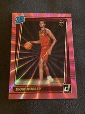 2021-22 Panini Donruss Holo Pink Laser Evan Mobley Rated Rookie #225 Cavaliers