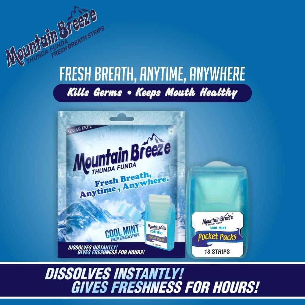 Mountain Breeze Sugar Free Coolmint Spearmint Paan Mouth Fresh