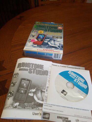 RingTone Media Studio CD-ROM PC Computer Software Program Disk and Manual - Bild 1 von 3