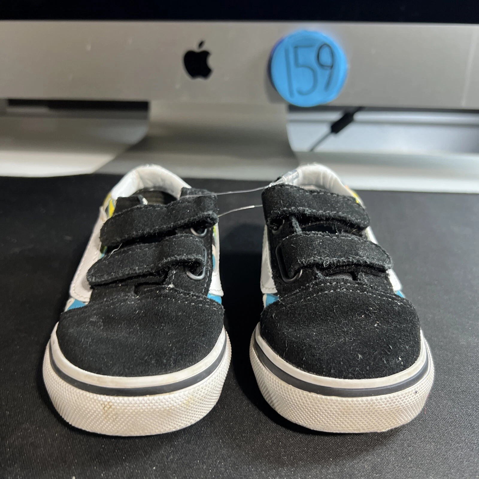 Scarpe bambino Vans Oldol Skoola ta 5Camme fiammeino c a Vero neroosciato scamos