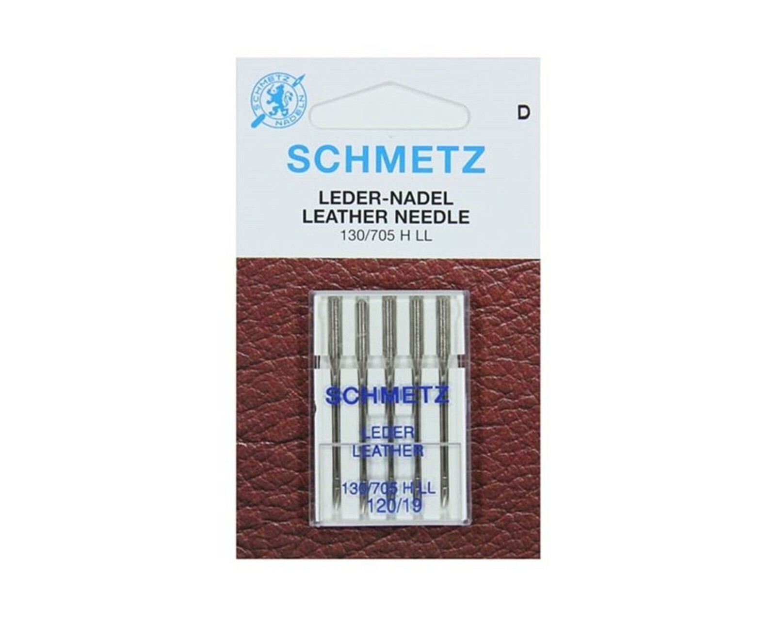 Schmetz Sewing Machine Needles Leather Size 120/19 for Suede