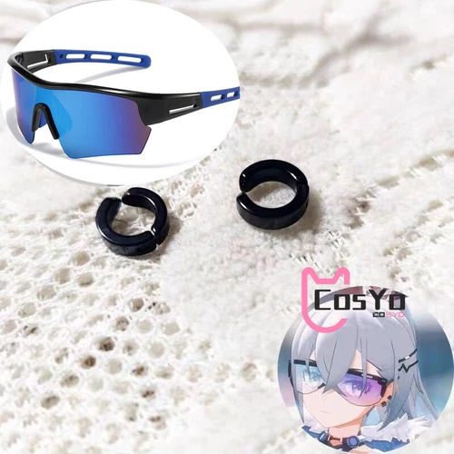 Game Honkai: Star Rail Silver Wolf Glasse Cosplay Hunters Sunglasses Accessories - Picture 7 of 16