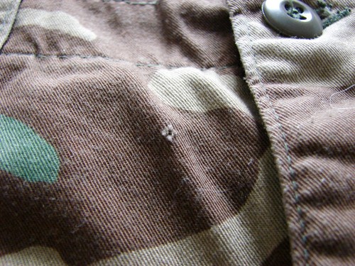 Atelier & Repairs The Blue Green Camo Patchwork Reconstructed Cargo Army Pants - Picture 10 of 10
