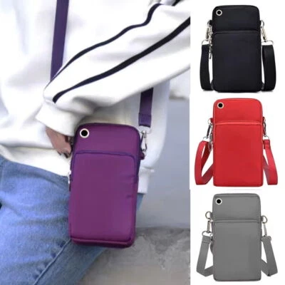 Mobile Phone Wallet Purse Shoulder Pouch Bag HandBag for Samsung /iPhone/Huawei
