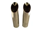 2 1/2 " JONES CHROMED ANGLE CUT EXHAUST  TIPS- 2 PCS