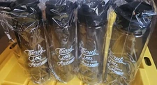 Didaey 4 Pcs Thank You for Being Awesome Water Bottle 24 0z clear black. NEW
