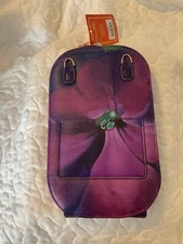 Monarque Georgia O'Keeffe Petunia Crossbody Bag