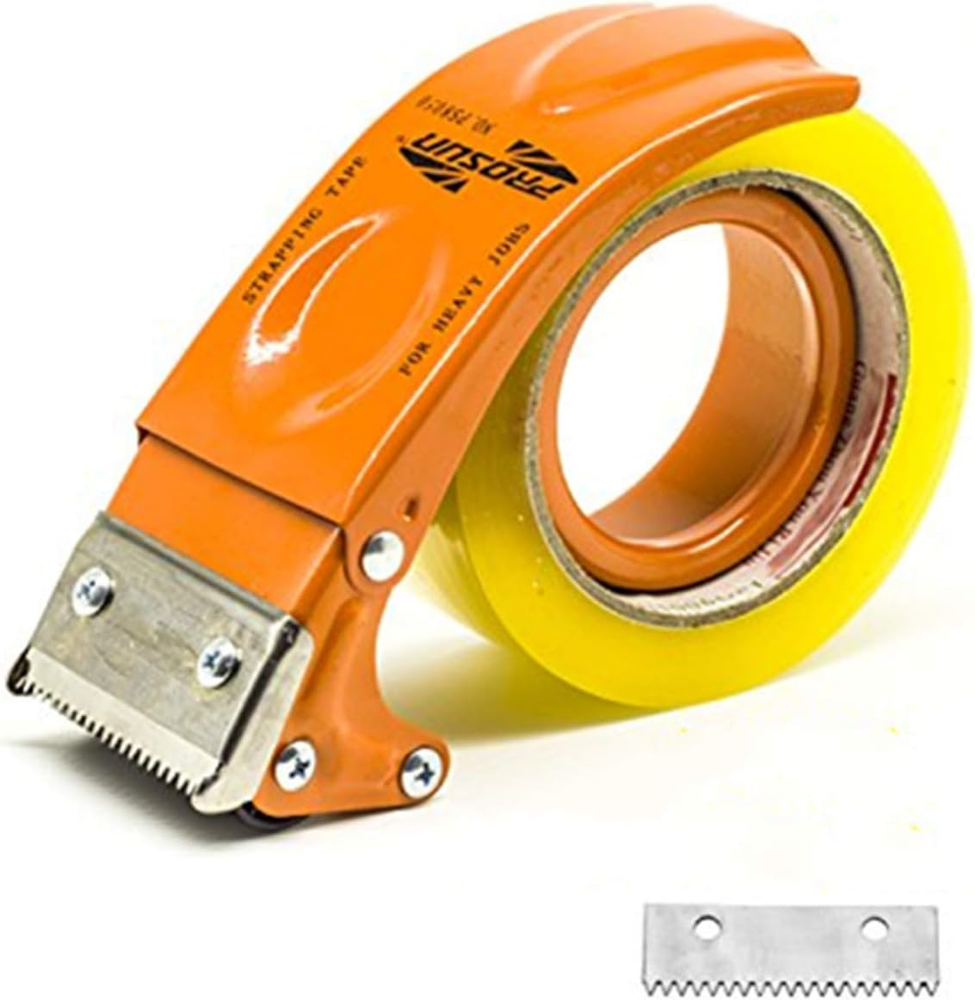 Metal Handheld 2 Inch Tape Gun Dispenser Packing Packaging Sealing Cutter Orange