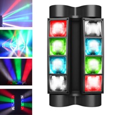 8 Eye LED RGBW Spider Moving Head Light Beam Laser Stage Effect Lighting DMX