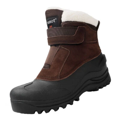 RIEMOT Winterstiefel Stiefeletten Damen Schnürboots Winterschuhe gefütterte Gr. 37-42