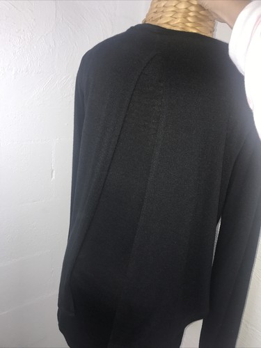 Decjuba Black Jersey Layered Long Sleeve Top Sz S - Picture 8 of 11