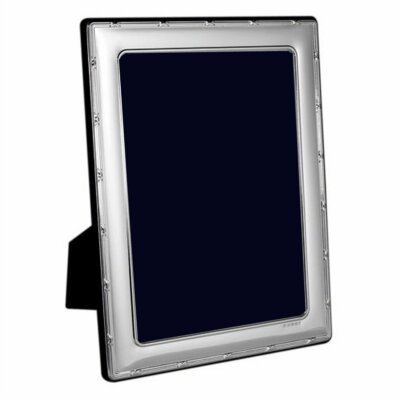 sterling silver reed and ribbon rectangular picture... CARRS - Sterling Silver Photo Frame Reed & Ribbon Velvet Back - 6" x 4 ...