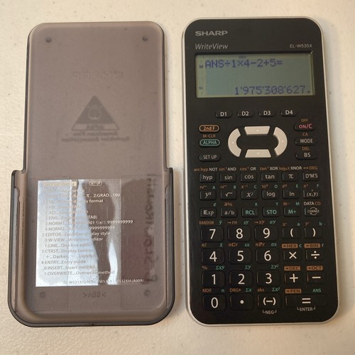 Sharp EL W535X WriteView Scientific Calculator Algebra High School Sharp el w535x writeview scientific calculator algebra high school