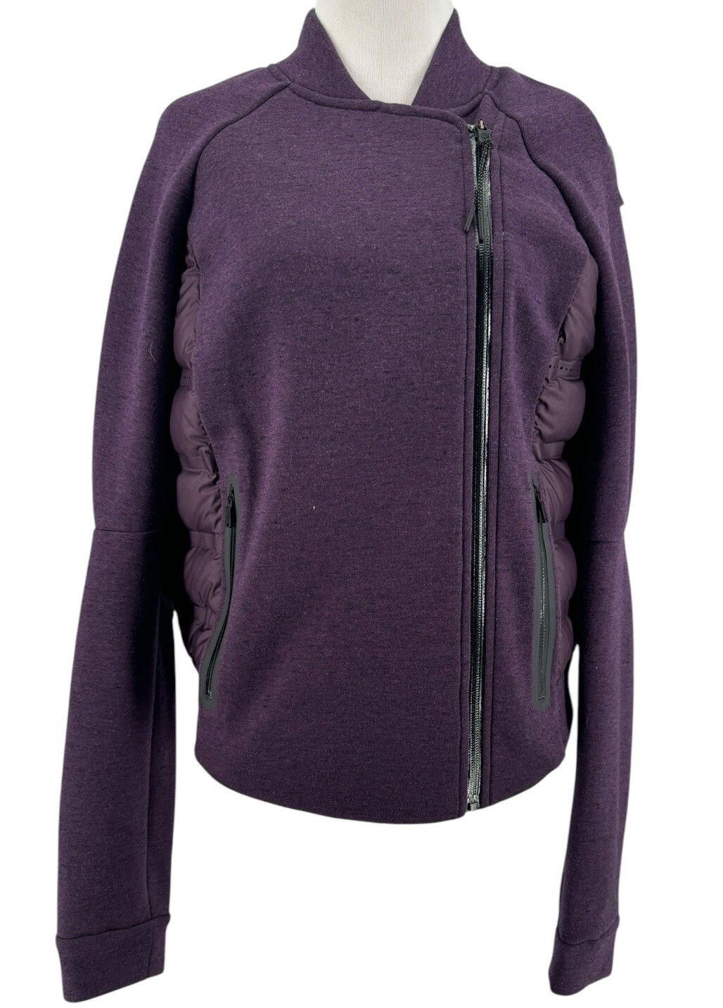 SACAI X NIKE Giacca Nike donna viola Aeroloft 800 piumino manica lunga pile tecnico taglia small