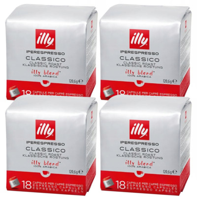 NEU Illy Espresso Classico Iperespresso Kapseln 72 Stück 100% Arabica Mild