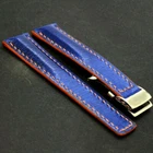 fits Breitling Navitimer watch Strap 22/24mm Leather HANDMADE Band Buckle Clasp