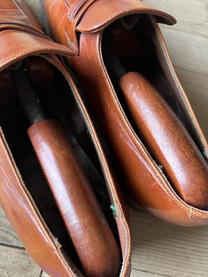 Vintage Florsheim Imperial Brown Loafers 1960s-70s Gold  display picture 1