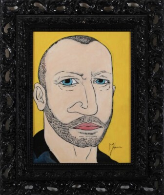 RUBENS FOGACCI - BIAGIO ANTONACCI - 40x30 cm - OIL AND RESIN ON CANVAS - 2017