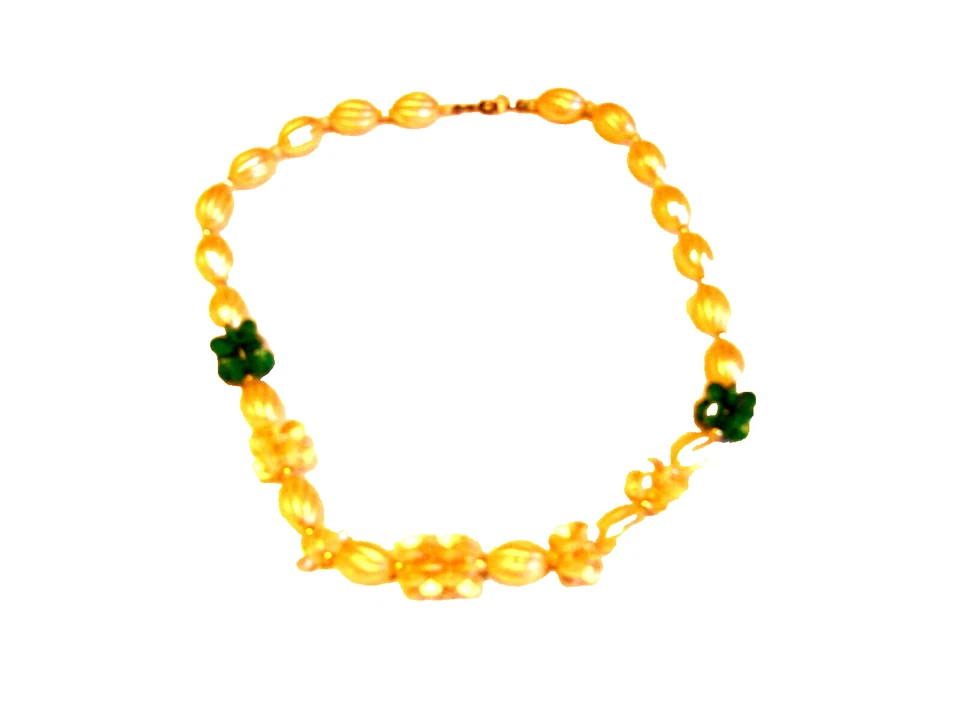 Perlmutt Kette aus den 1950er Jahren  50 cm rärität  Halskette   selten - Bild 3 von 4