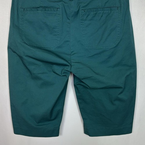VINCE Women Coin Pocket Bermuda Shorts Size 8 Teal Green Mid Rise New NWOT - Picture 10 of 13