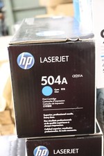 HP CE251A 504A Cyan Toner Cartridge LaserJet CM3530 Genuine New
