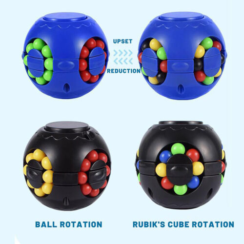 Fidget Spinner 3D Puzzle Magic Cube Ball Educational Toy Rotating Bean for Kids - Picture 2 of 20