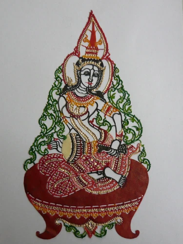 Thai Leather Carving - Bilder aus Leder von Hand gestanzt und bemalt - *NEU* - Bild 9 von 13