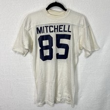 Vintage Football Jersey Russell Southern Co. Mens L White 60s 70s Mitchell 85
