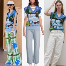 HOUSE OF SUNNY br CHASING WATERFALLS VEST Sz XL