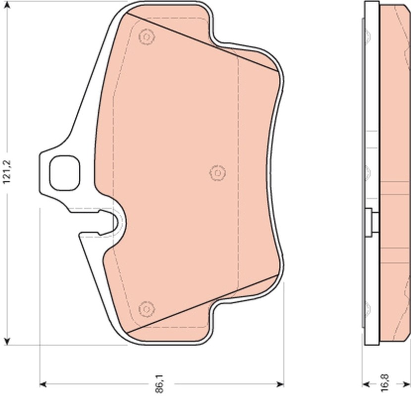 Fits TRW GDB1758 HAM PADS. PORSCHE 911 (996),911 (997),911 CONVERTIBL ⭐UK Stock⭐