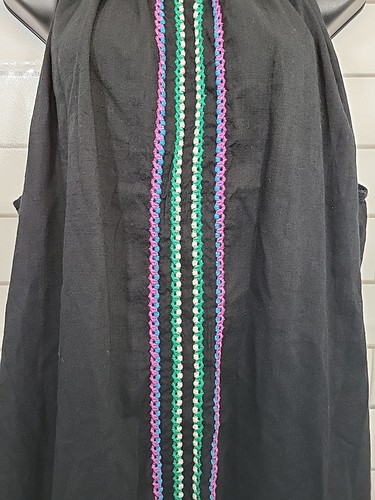 Débardeur femme Knox Rose XL tissé noir à bretelles hippie boho ample fluide - Photo 2/8