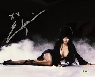 Foto SEXY 8x10 autografiada firmada por ELVIRA... SEÑORA DE LA OSCURIDAD... PSA/DNA