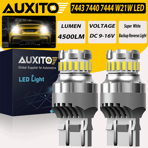 7443 7441 23-LED Bombillas de luz inversa de respaldo blancas 6000K extremadamente brillantes 2 piezas - Imagen 1 de 16