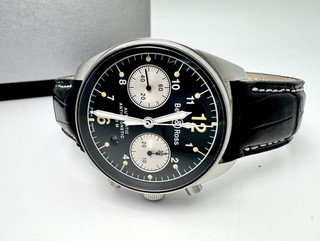 Bell & Ross Vintage 126 Chronograph Reverse Panda (Early Model) $0.99 No Reserve