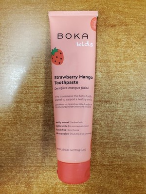 BOKA Kids Strawberry Mango Toothpaste Fluoride Free 4 oz. Exp. 6/28 E16C