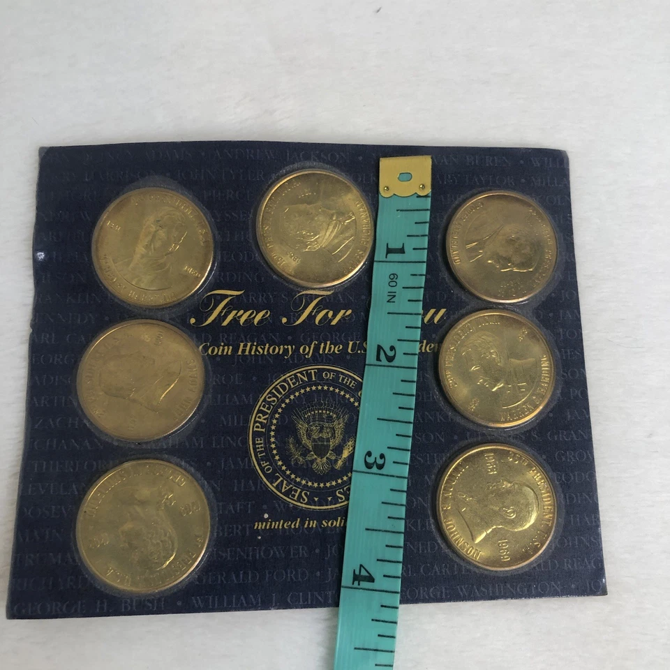 1997 Readers Digest History of the U.S. Presidents Brass Presidential Coin Set - Image 2 of 4